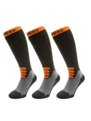 Skarpety narciarskie - wełna merino Pro - 3 pary - oliwkowo-zielone. Zielone skarpetki POEDERBAAS, bez wzorów, z elastanu. Za 329.62 zł.