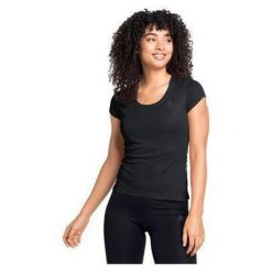 Koszulka damska Odlo BL TOP crew neck s/s ACTIVE F-DRY LIGHT. Czarne topy sportowe ODLO, l, bez wzorów. Za 149.00 zł.