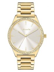 Tamaris Zegarek kwarcowy w kolorze złoto-srebrnym rozmiar: onesize. Szare, analogowe zegarki Tamaris, srebrne. Za 173.99 zł.