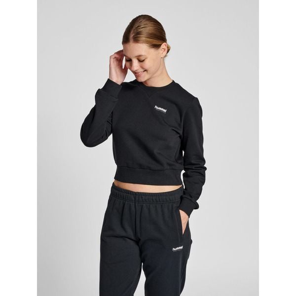 Damska krótka bluza Hummel LGC Shai. Czarne bluzy Hummel, s, bez wzorów, z bawełny, eleganckie, bez ramiączek, bez kaptura. Za 234.80 zł.