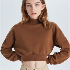 Krótka bluza - Brązowy. Bluzy marki Cropp. Za 59.99 zł.