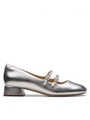 Clarks Baleriny Daiss 30 Shine 26179900 Srebrny. Szare baleriny Clarks, bez wzorów, ze skóry, bez obcasa, bez zapięcia. Za 539.99 zł.