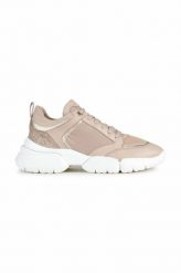 Geox sneakersy D ADACTER W kolor beżowy D35PQA 08514 C8156. Brązowe buty sportowe lifestyle Geox, bez wzorów, z gumy, sportowe, z okrągłym noskiem, bez zapięcia. Za 659.99 zł.