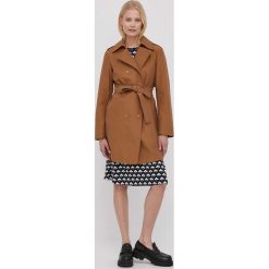 MAX&Co. trencz damski kolor brązowy przejściowy. Brązowe płaszcze MAX&Co., bez wzorów, z materiału, bez kaptura. W wyprzedaży za 719.99 zł.