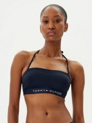 Tommy Hilfiger Góra od bikini UW0UW04136 Granatowy. Niebieskie bikini Tommy Hilfiger, bez wzorów, z syntetyku. Za 169.99 zł.
