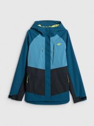 4F Kurtka trekkingowa membrana 10000 damska - turkusowa XXL. Niebieskie kurtki 4f, na lato, l, bez wzorów, z materiału, wizytowe, bez kaptura. Za 399.99 zł.