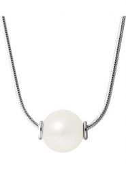 Pearline Srebrny naszyjnik z perłą - dł. 42 cm rozmiar: onesize. Białe naszyjniki Pearline, z materiału, z perłą, srebrne. Za 217.99 zł.