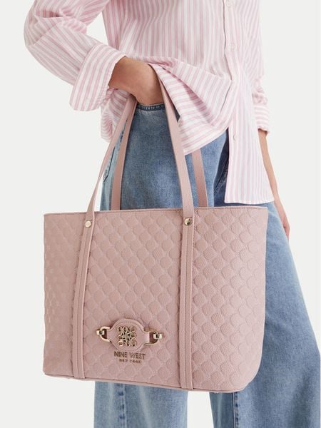 Nine West Torebka EO-Merla-LDA8446 Różowy. Czerwone shopper bag Nine West, bez wzorów, z materiału, bez dodatków. Za 204.99 zł.