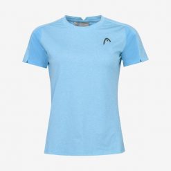 T-Shirt damski PADEL Tech. Niebieskie t-shirty Head, l, bez wzorów, z meshu, sportowe, bez kołnierzyka, bez ramiączek. W wyprzedaży za 161.00 zł.