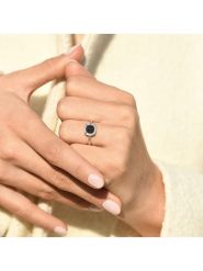 CARATELLI Złoty pierścionek "Banjar" z diamentami i szafirami rozmiar: 52. Niebieskie pierścionki CARATELLI, z diamentem, złote. Za 1,130.99 zł.