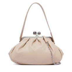 Torebka Weekend Max Mara. Brązowe kopertówki Weekend Max Mara, bez wzorów, wizytowe, bez dodatków. Za 1,839.00 zł.