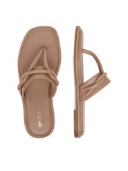 MEXX Japonki EO-CD25-194-1 Beżowy. Brązowe japonki Mexx, bez wzorów, ze skóry. Za 279.99 zł.