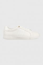 Calvin Klein sneakersy LOW PROFILE VULC LACE UP kolor biały. Białe buty sportowe lifestyle Calvin Klein, bez wzorów, z gumy, sportowe, bez zapięcia. Za 559.99 zł.