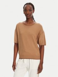 Liu Jo Sweter WA5383 MS49I Brązowy Regular Fit. Brązowe swetry Liu Jo, l, bez wzorów, z wiskozy, bez ramiączek. Za 319.99 zł.