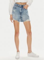 Gina Tricot Szorty jeansowe 22289 Niebieski Straight Fit. Niebieskie szorty Gina Tricot, bez wzorów, z bawełny. Za 109.99 zł.