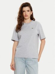 Lacoste T-Shirt TF7215 Szary Regular Fit. Szare t-shirty Lacoste, bez wzorów, z bawełny, bez kołnierzyka, bez ramiączek. Za 189.99 zł.