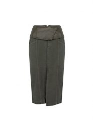 Pinko Spódnica "Rockford 1" | 1J10V7 Y882 | Kobieta | Wojskowa Zieleń. Zielone spódnice Pinko, bez wzorów, z bawełny, eleganckie, midi, dopasowane. W wyprzedaży za 389.00 zł.