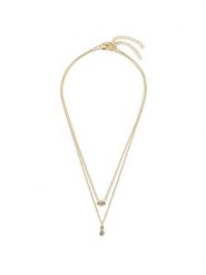 Luv AJ Zestaw naszyjników Stellar Bezel Charm Necklace Set HOL22-N-SBCN-G Złoty. Żółte naszyjniki LUV AJ, z tworzywa sztucznego, metalowe. Za 499.99 zł.