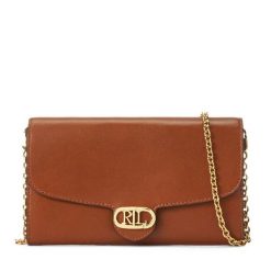 Torebka LAUREN RALPH LAUREN. Brązowe kopertówki Lauren Ralph Lauren, bez wzorów, wizytowe, bez dodatków. Za 629.99 zł.