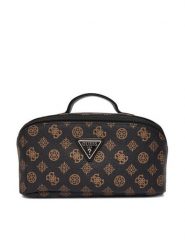 Guess Kosmetyczka Wilder Travel TWHP74 52067 Brązowy. Brązowe torebki klasyczne Guess, z aplikacjami, ze skóry, bez dodatków. Za 279.99 zł.