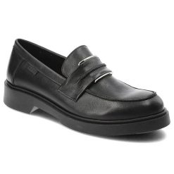 Czarne Mokasyny Nessi Ze Skóry Naturalnej. Czarne mokasyny Nessi, bez wzorów, ze skóry. Za 395.99 zł.