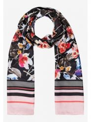 More & More Szal w kolorze jasnoróżowo-czarnym rozmiar: onesize. Czarne szaliki i kominy More & More, bez wzorów, z materiału. Za 39.99 zł.