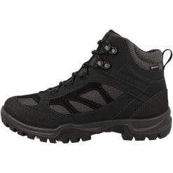 Buty trekkingowe za kostkę damskie Ecco Xpedition III. Czarne trekkingi ECCO, bez wzorów, za kostkę, bez zapięcia. W wyprzedaży za 554.00 zł.