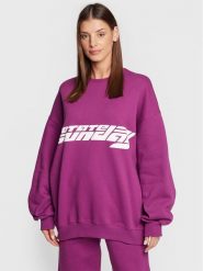 ROTATE Bluza Iriiis RT2025 Fioletowy Relaxed Fit. Fioletowe bluzy ROTATE, xs, bez wzorów, z bawełny, bez kaptura. Za 399.99 zł.