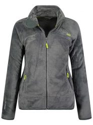 Geographical Norway Kurtka polarowa "Upaline" w kolorze szarym rozmiar: XL. Szare kurtki Geographical Norway, xl, bez wzorów, z materiału, bez kaptura. Za 100.52 zł.