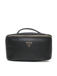 Guess Kosmetyczka PW1604 P3401 Czarny. Czarne torebki klasyczne Guess, z aplikacjami, ze skóry, bez dodatków. Za 219.99 zł.