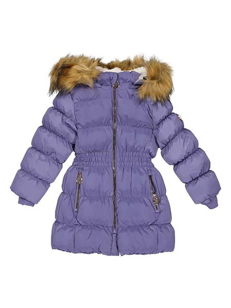 HULABALU Parka zimowa "Ylva" w kolorze fioletowym rozmiar: 110/116. Różowe płaszcze HULABALU, na zimę, bez wzorów, bez kaptura. Za 218.57 zł.