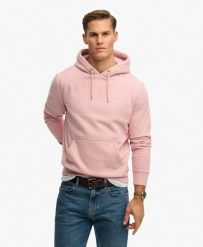 Superdry Essential Logo Hoodie bluza z kapturem luźny krój. Czerwone bluzy Superdry, xl, bez wzorów, z bawełny, klasyczne, bez ramiączek, z kapturem. Za 336.85 zł.
