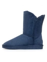 ISLAND BOOT Botki zimowe "Adeline" w kolorze granatowym rozmiar: 37. Niebieskie botki Island Boot, bez wzorów, z materiału, bez obcasa, bez zapięcia. Za 125.25 zł.