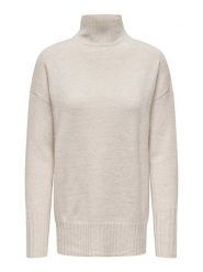 ONLY Sweter "Gabriel" w kolorze beżowym rozmiar: XS. Brązowe swetry ONLY, xs, bez wzorów, bez ramiączek. Za 48.39 zł.