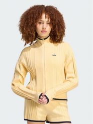 Adidas Kardigan Cable Knit Firebird Track Top KR7047 Żółty Regular Fit. Żółte swetry adidas, m, bez wzorów, z wiskozy, bez ramiączek. Za 568.99 zł.