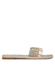Roxy Espadryle E6018-5 Niebieski. Niebieskie espadryle Roxy, bez wzorów, z materiału, bez obcasa. Za 119.99 zł.
