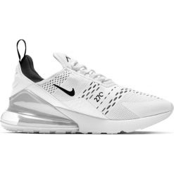 Buty Nike Air Max 270 W AH6789-100 białe czarne. Białe buty treningowe Nike, bez wzorów, z materiału, bez zapięcia, nike air max. Za 1,185.60 zł.