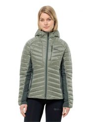 Jack Wolfskin Kurtka pikowana "Routeburn Pro" w kolorze zielonym rozmiar: L. Zielone kurtki Jack Wolfskin, l, bez wzorów, bez kaptura. Za 586.02 zł.