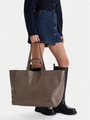 G-Star Raw Torebka EO-LDA8455 Brązowy. Brązowe shopper bag G-Star Raw, bez wzorów, z materiału, retro, bez dodatków. Za 299.99 zł.