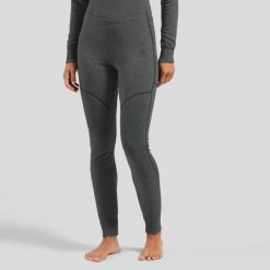 Legginsy termoaktywne damskie ODLO Active X-Warm BL Bottom Long. Szare legginsy ODLO, bez wzorów, z elastanu. Za 248.71 zł.