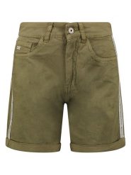 Geographical Norway Szorty "Perlate" w kolorze khaki rozmiar: 36. Brązowe szorty Geographical Norway, z aplikacjami, ze skóry, klasyczne. Za 52.79 zł.