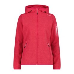 Polar z kapturem dla kobiet CMP. Czerwone bluzy z polaru CMP, na zimę, bez wzorów, z polaru, narciarskie. Za 330.50 zł.
