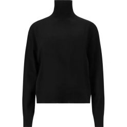 Damski sweter z golfem Athlecia Dava. Czarne swetry Athlecia, bez wzorów, z elastanu, eleganckie, bez ramiączek. Za 194.00 zł.