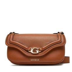 Torebka Guess. Brązowe listonoszki Guess, z aplikacjami, bez dodatków. Za 439.99 zł.