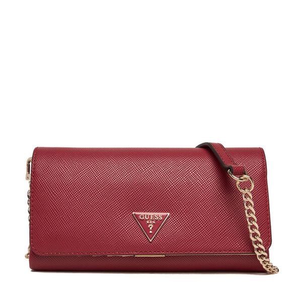 Torebka Guess. Czerwone kopertówki Guess, z aplikacjami, wizytowe, bez dodatków. Za 419.99 zł.