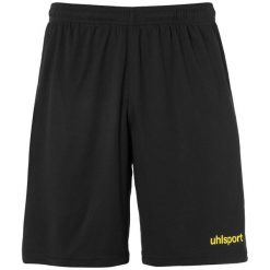 Spodenki bez zapięcia Uhlsport Center Basic. Czarne szorty Uhlsport, bez wzorów, sportowe. Za 106.50 zł.