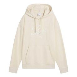 Damska Bluza Z Kapturem ESS Script Comfort. Brązowe bluzy Puma, bez wzorów, z kapturem. Za 256.99 zł.