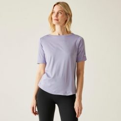 Koszulka turystyczna damska Botanna. Czerwone t-shirty sportowe Regatta, bez wzorów, bez ramiączek. Za 128.50 zł.