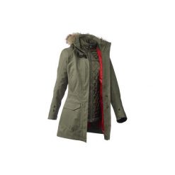 Kurtka trekkingowa Rainwarm 900 3w1 damska. Brązowe kurtki QUECHUA, l, bez wzorów, z materiału, bez kaptura. Za 549.99 zł.
