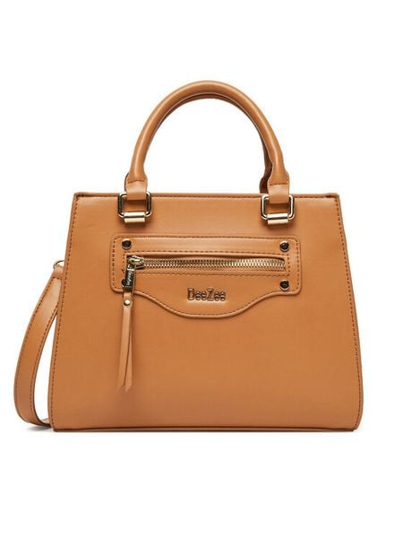 DeeZee Torebka C-DZE-S-015-08 Beżowy. Brązowe torebki klasyczne DeeZee, bez wzorów, z materiału, bez dodatków. Za 129.99 zł.